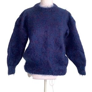 Vintage Mohair Medium Blue/Purple Fuzzy Y2K Cobain Grunge Alternative Ireland